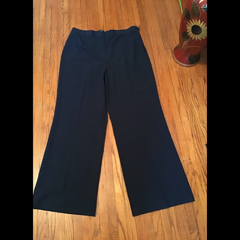 Talbots women’s navy blue slacks long pants sze 14